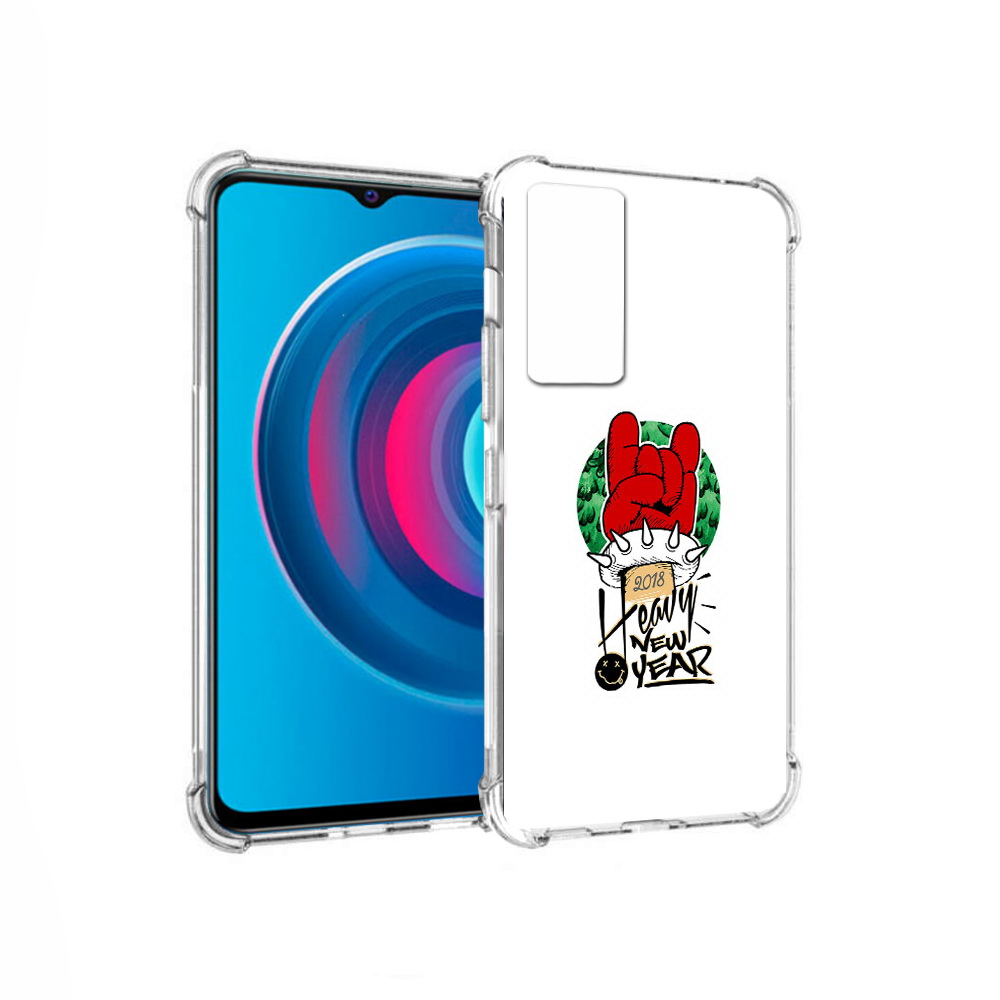 

Чехол MyPads Tocco для Vivo Y74s Гангстер новый год (PT224892.430.53), Прозрачный, Tocco