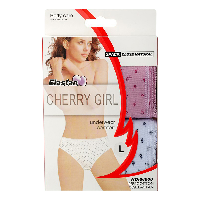 

Комплект трусов женских Cherry Girl белых L, Белый