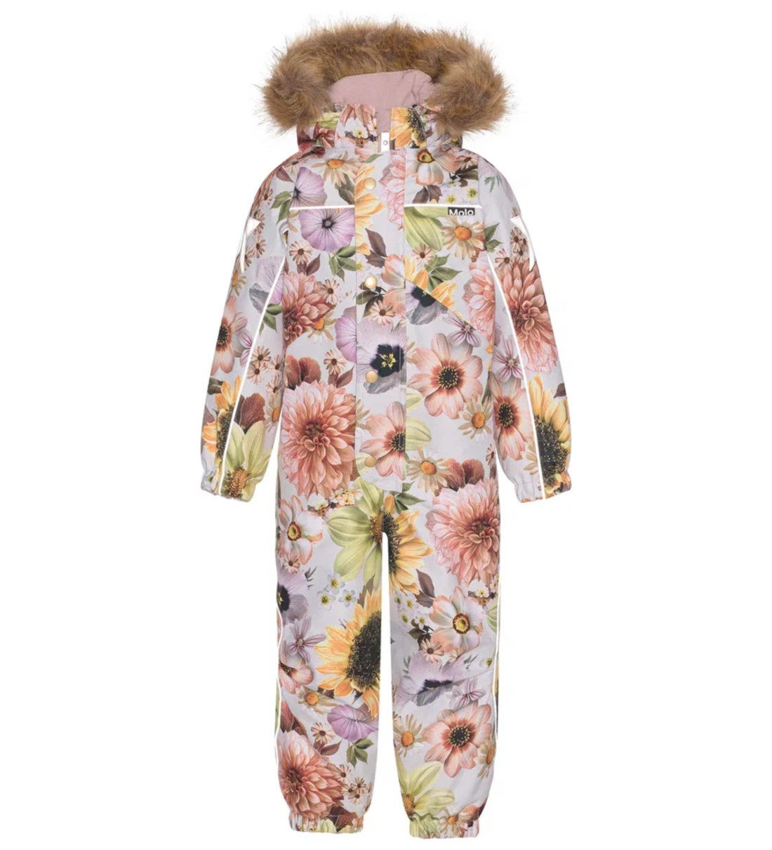 Комбинезон детский Molo Polaris Fur, цветочный, 128