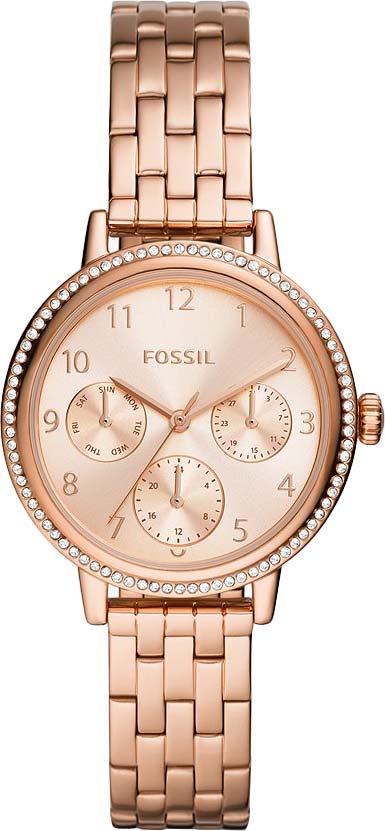 фото Наручные часы женские fossil bq3688 золотистые