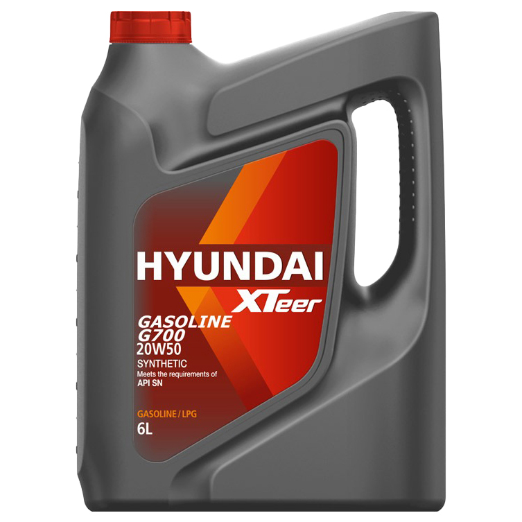 фото Моторное масло xteer gasoline g700 20w50 6л hyundai xteer