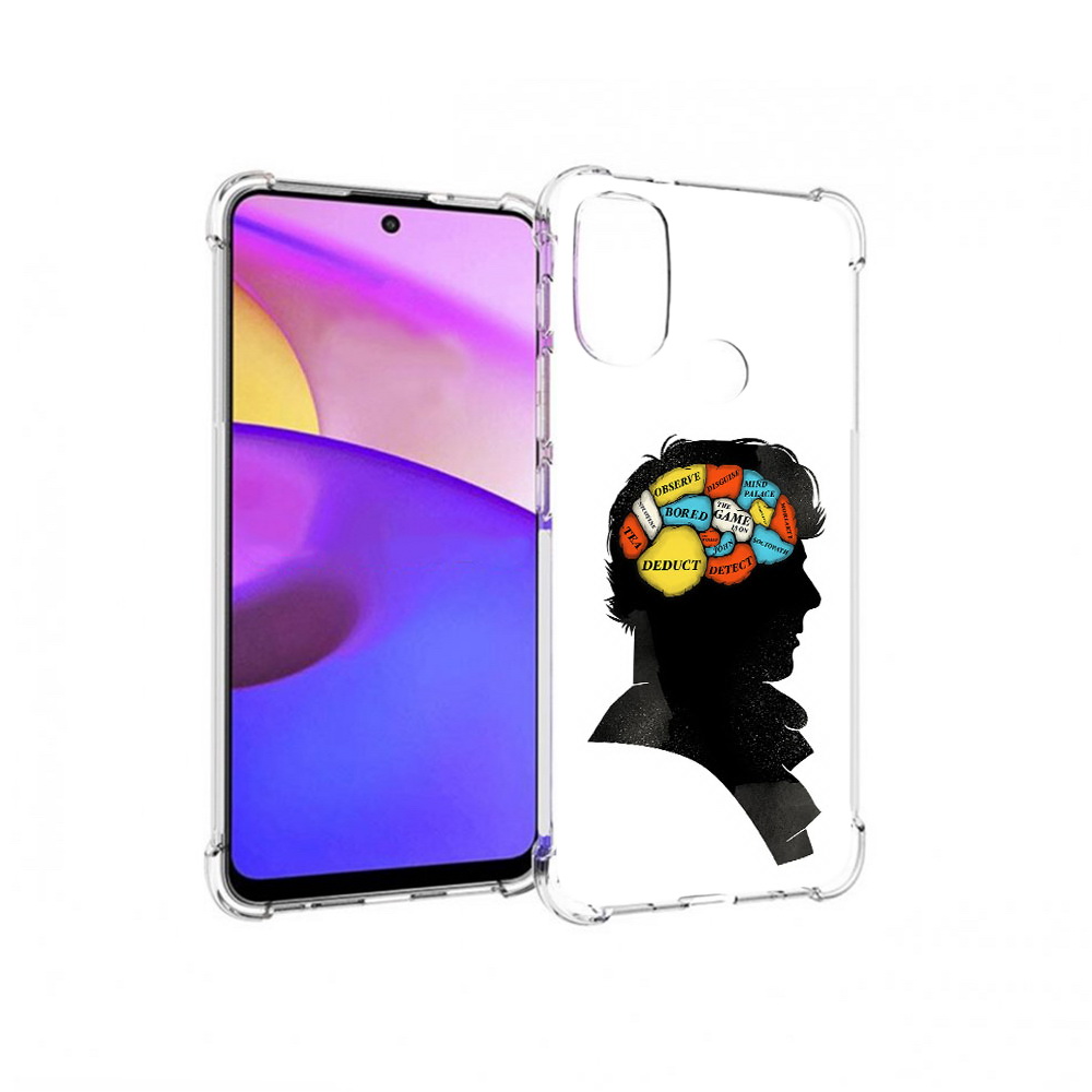 

Чехол MyPads Tocco для Motorola Moto E30 темный рисунок (PT227074.357.640), Прозрачный, Tocco