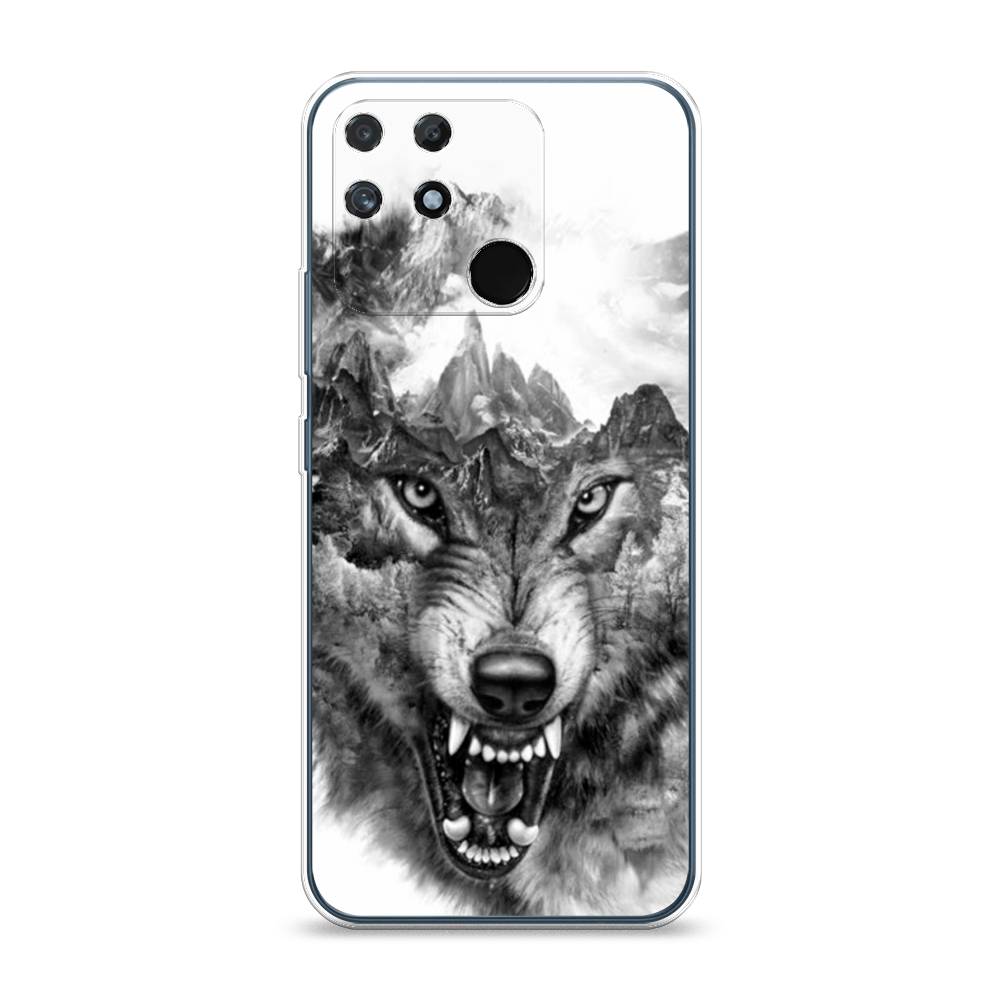

Чехол Awog "Волк в горах" для Realme Narzo 50A, Разноцветный, 258450-1