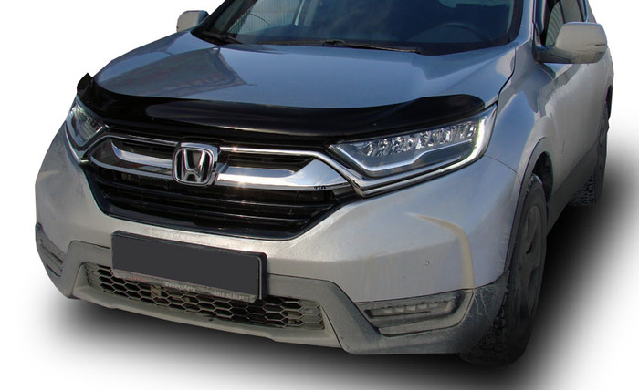 

Дефлектор капота черный для Honda CR-V (2016-2022)