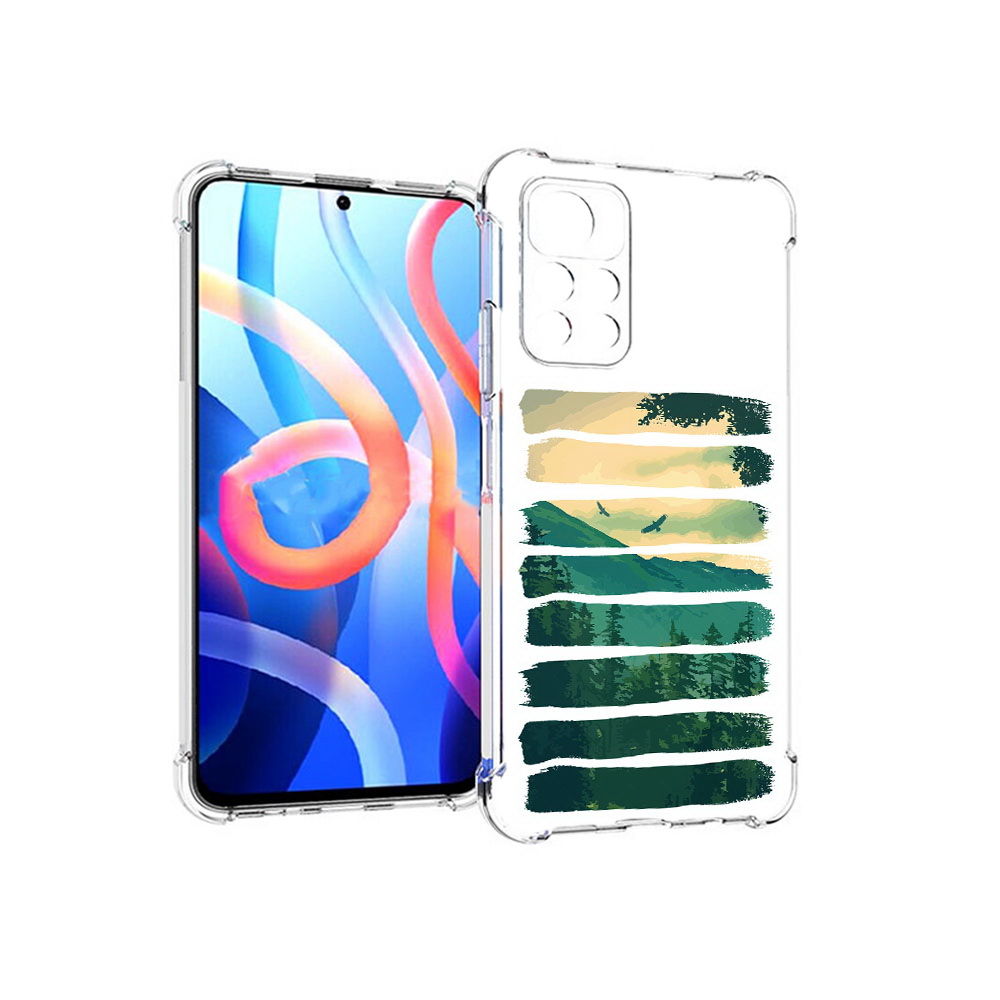 

Чехол MyPads Tocco для Xiaomi Poco M4 Pro 5G Лесная чаща (PT200061.301.107), Прозрачный, Tocco