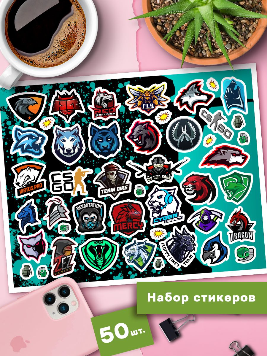 

Наклейки Клейкие Наклейки Контр Страйк SHNA_124_20x25