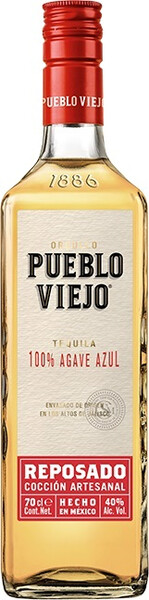 

Текила Pueblo Viejo Reposado, 0.7 л, Золотая