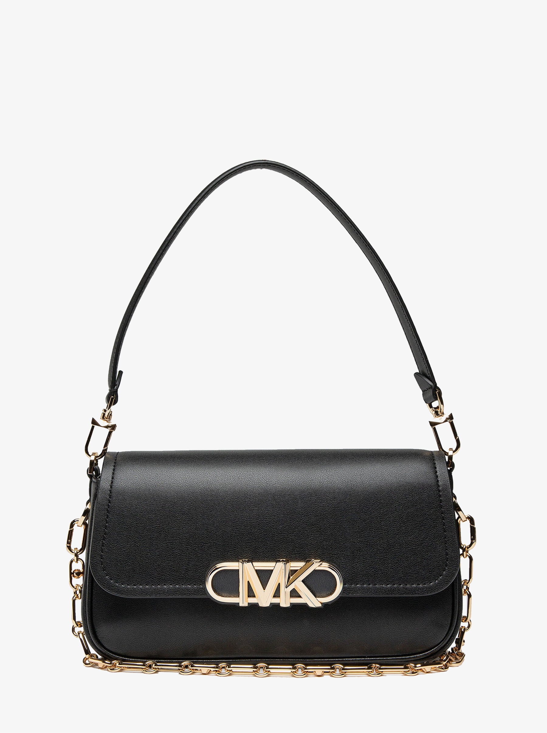 

Сумка кросс-боди женская Michael Kors Parker черная;золотистая, Черный, Parker