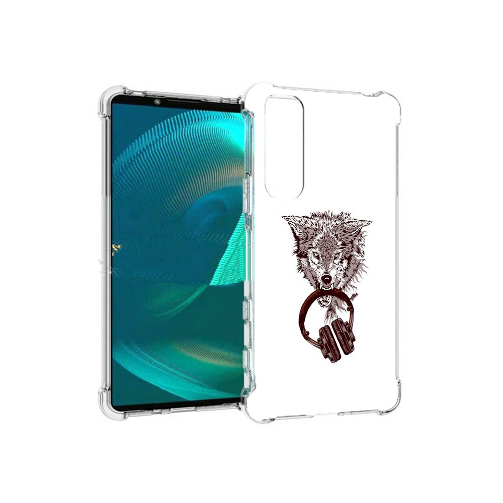

Чехол MyPads Tocco для Sony Xperia 5 III дикий волк (PT172137.231.325), Прозрачный, Tocco