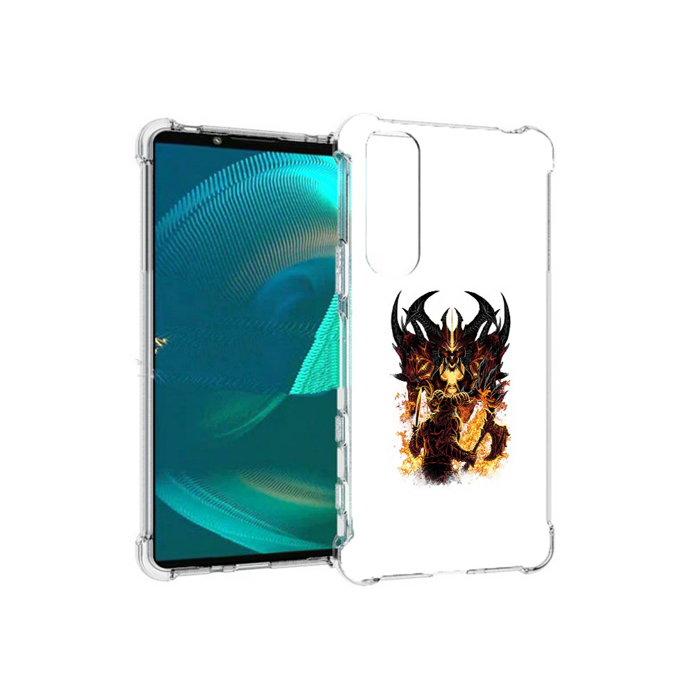 

Чехол MyPads Tocco для Sony Xperia 5 III демон shadow fiend (PT172137.231.318), Прозрачный, Tocco
