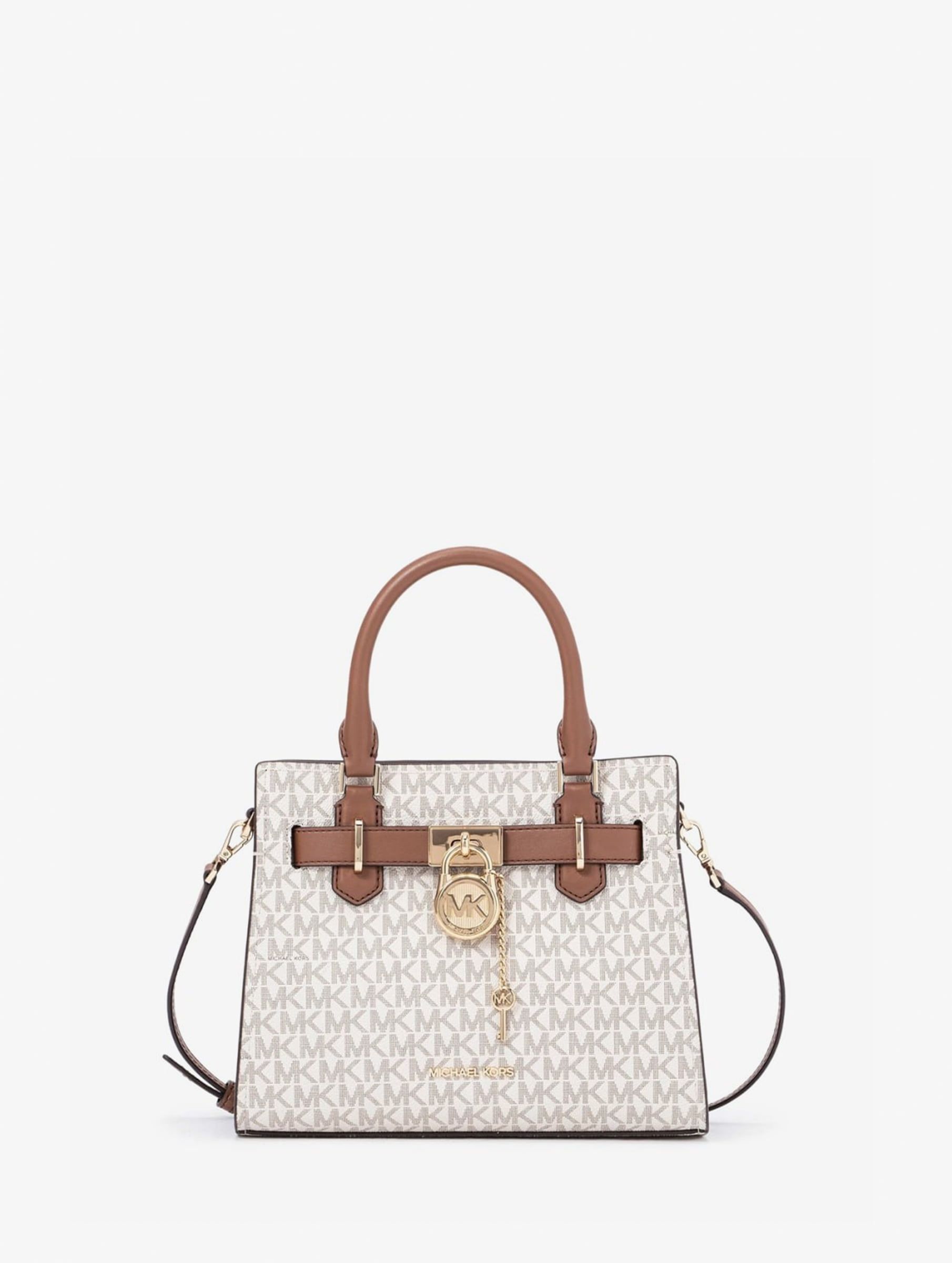 

Сумка женская Michael Kors Hamilton_B00720 бежевая, Черный, Hamilton_B00720
