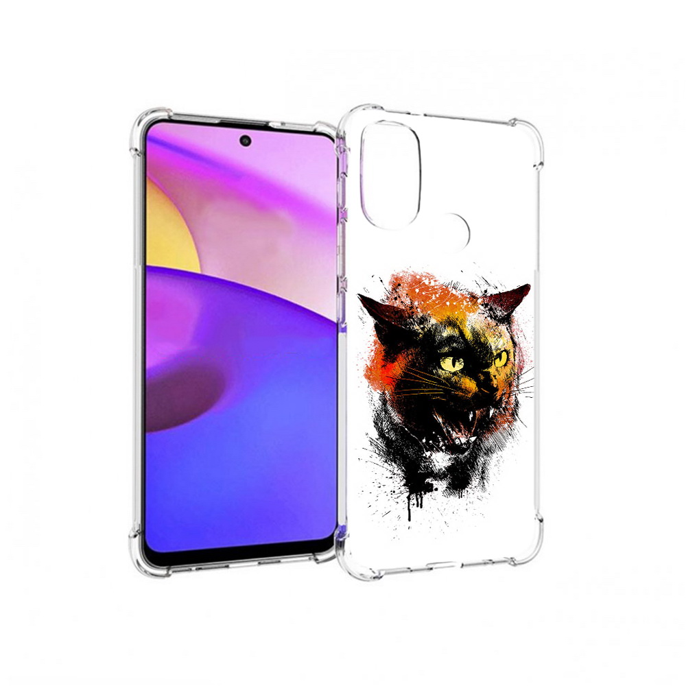 

Чехол MyPads Tocco для Motorola Moto E30 сиамский кот (PT227074.357.598), Прозрачный, Tocco