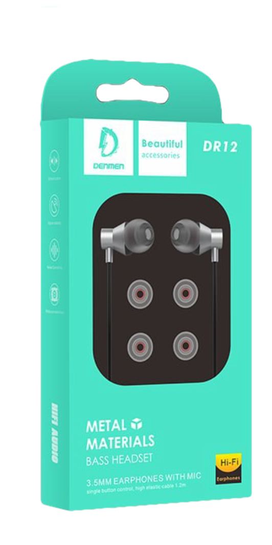 фото Наушники denmen dr12 black