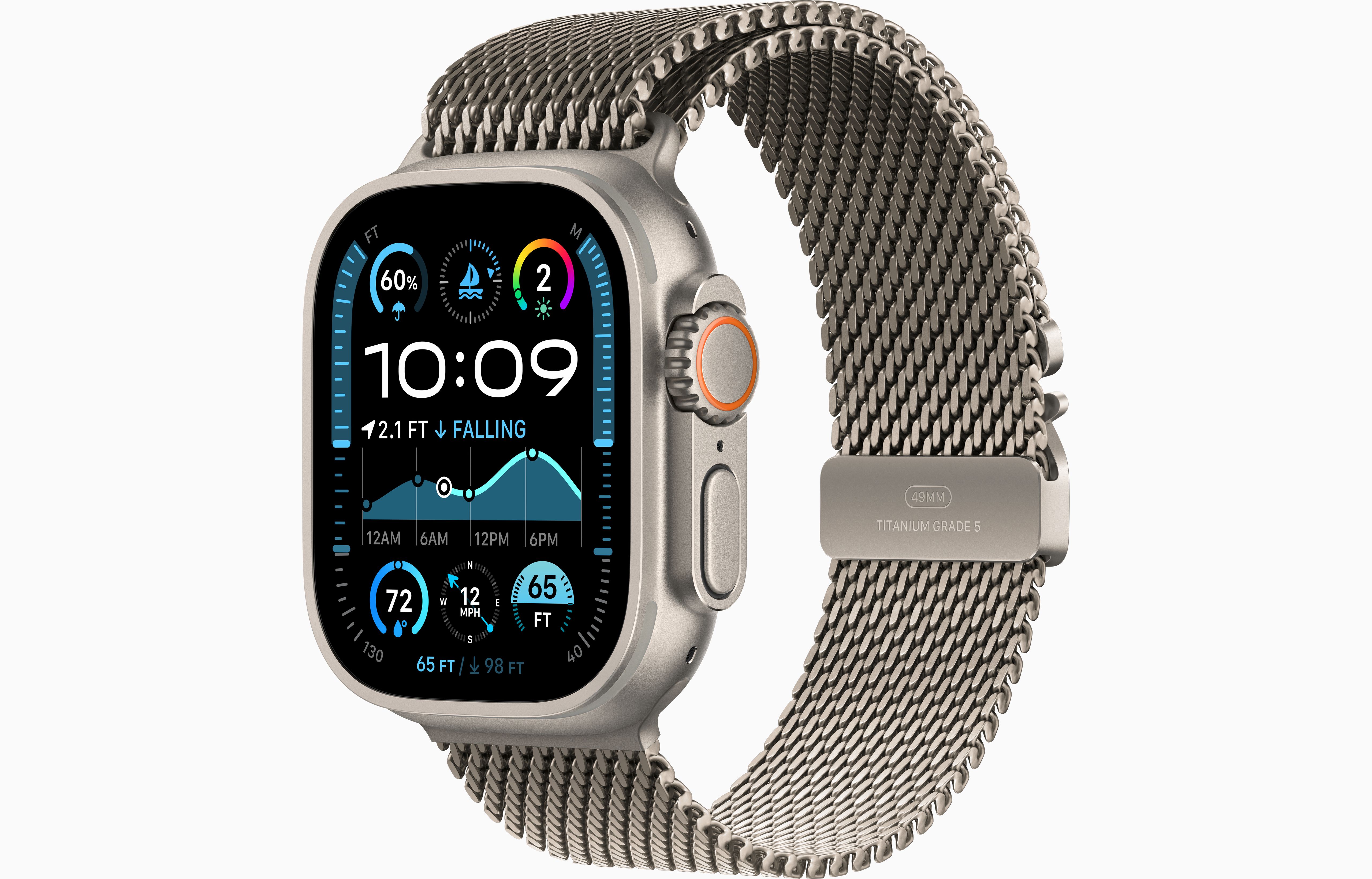 

Смарт-часы Apple Watch Ultra 2 Natural with Titanium Milanese Loop (M), Watch Ultra 2