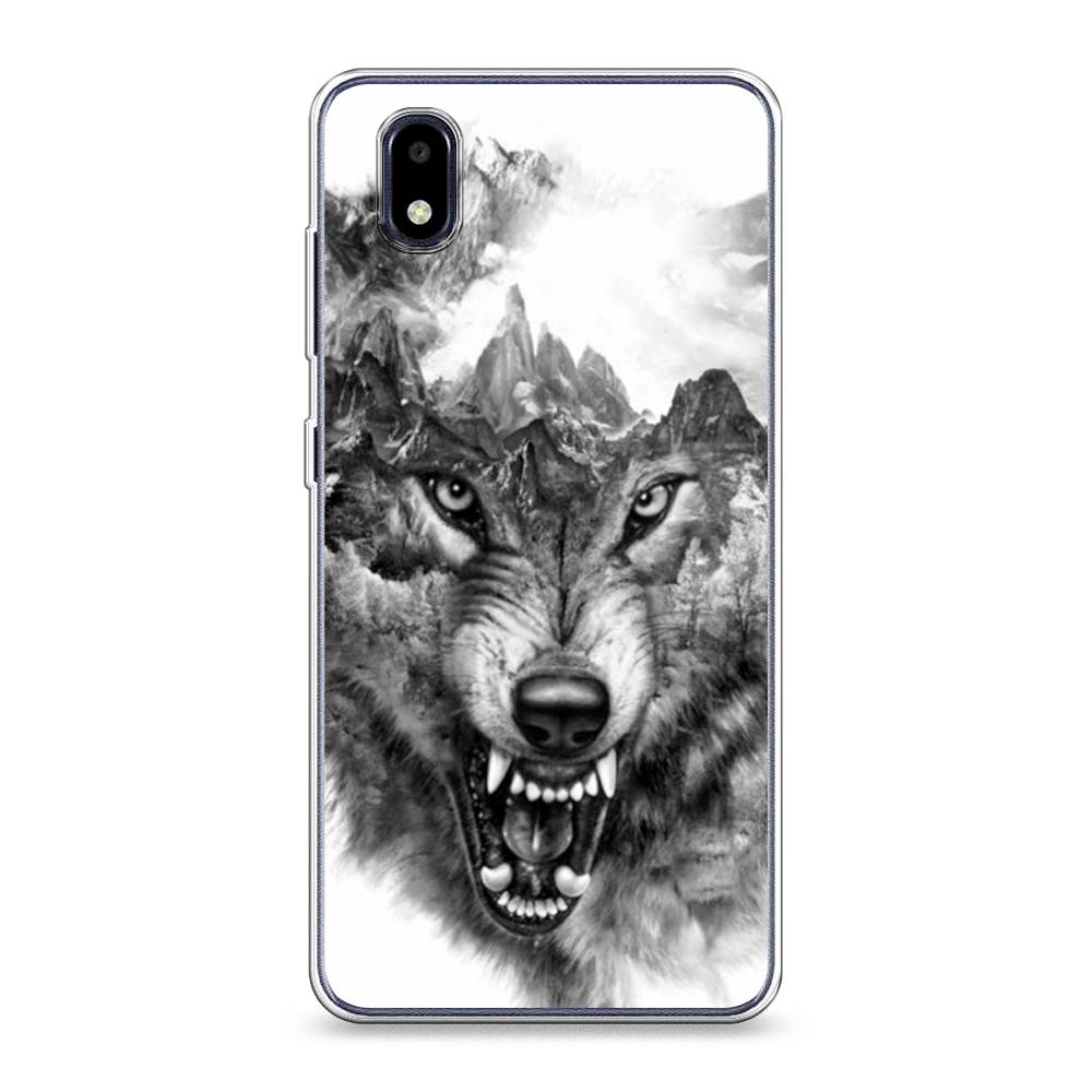 

Чехол Awog на ZTE Blade A3 (2020) / ЗТЕ Блэйд A3 (2020) "Волк в горах", Разноцветный, 133650-1