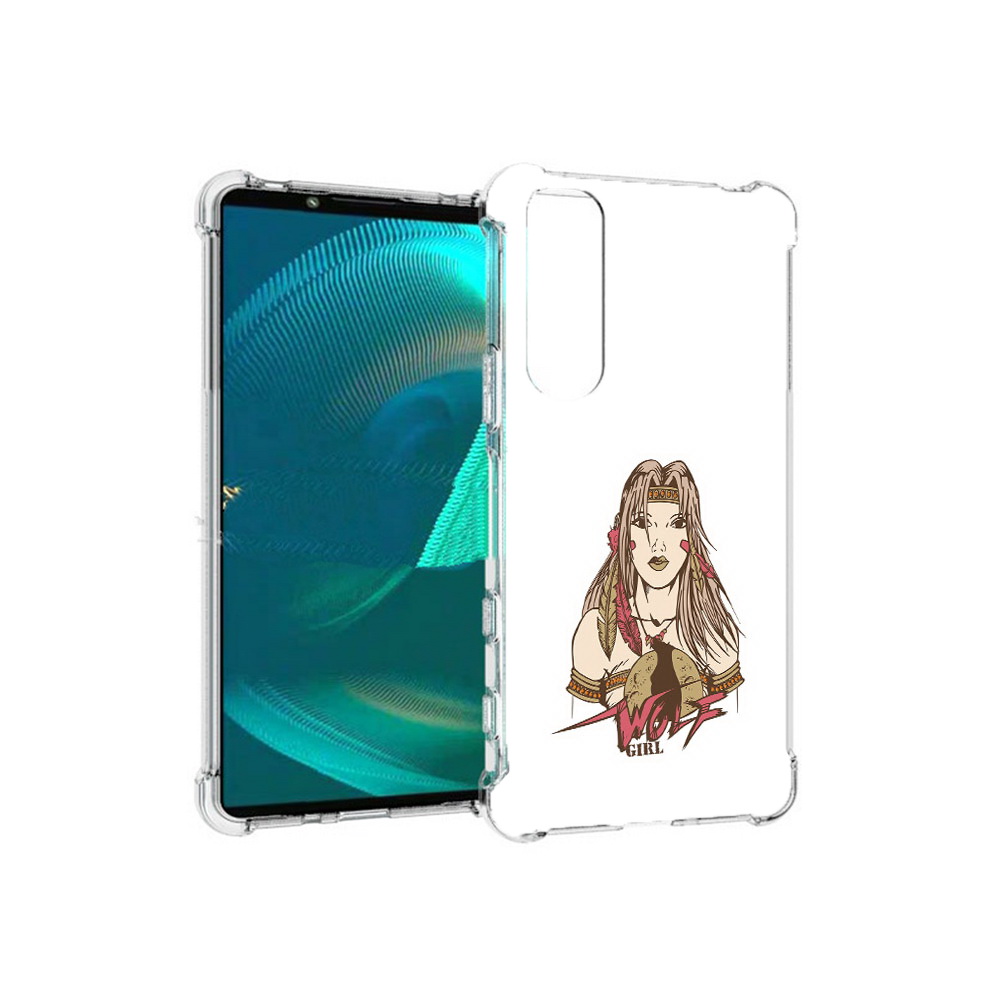 

Чехол MyPads Tocco для Sony Xperia 5 III девушка волк (PT172137.231.306), Прозрачный, Tocco