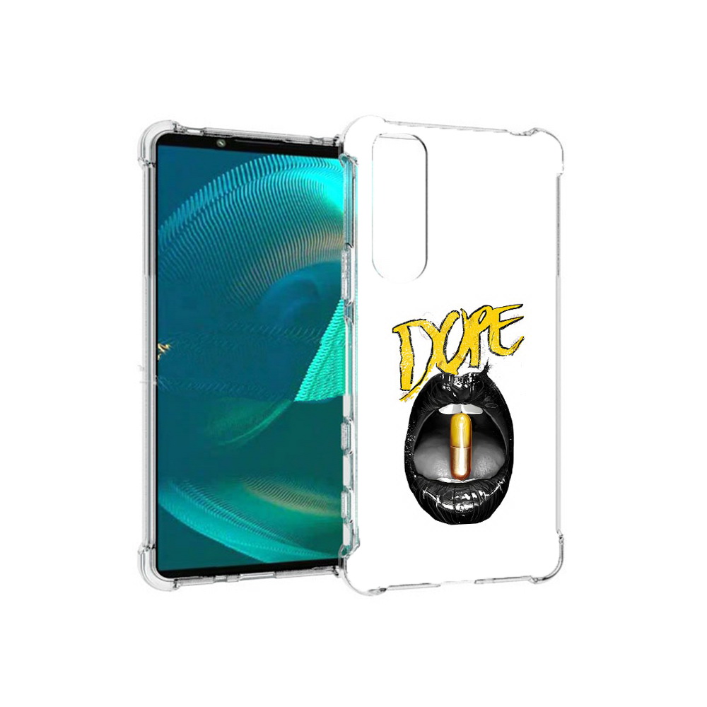 

Чехол MyPads Tocco для Sony Xperia 5 III губы (PT172137.231.303), Прозрачный, Tocco
