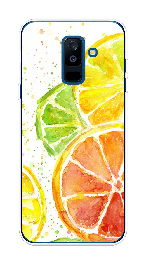 

Чехол на Samsung Galaxy A6 Plus "Цитрусовые", Белый;желтый;красный;зеленый, 26050-1