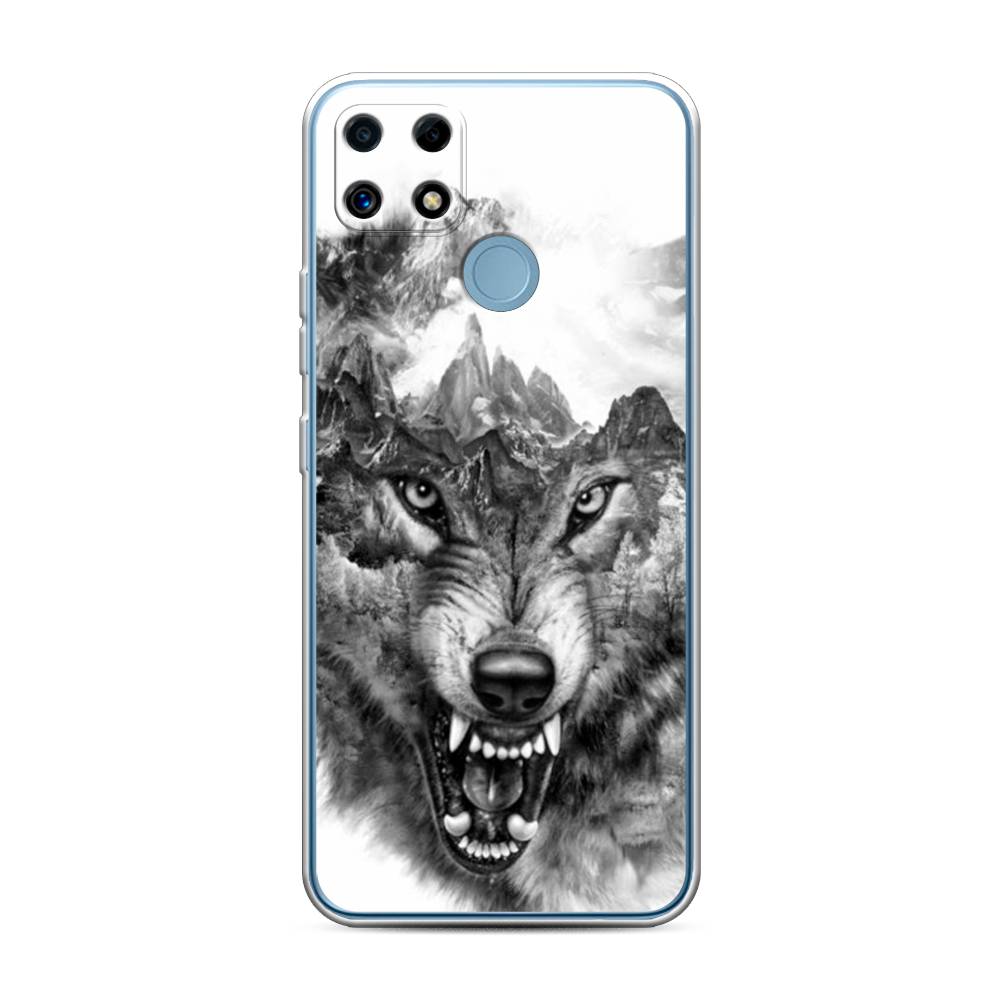 

Чехол Awog "Волк в горах" для Realme C25, Разноцветный, 256950-1