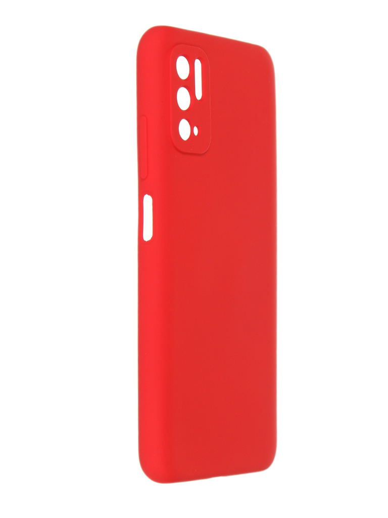 фото Чехол pero для xiaomi poco m3 pro liquid silicone red pcls-0083-rd