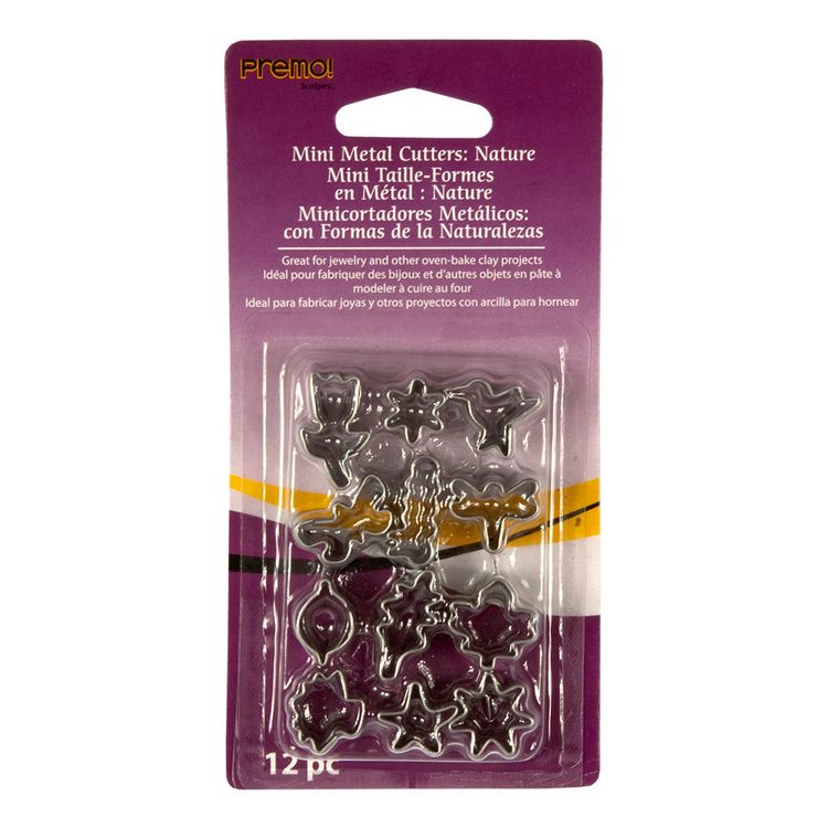 

Мини-формы для глины Sculpey Mini Metal Cutters, Серебристый