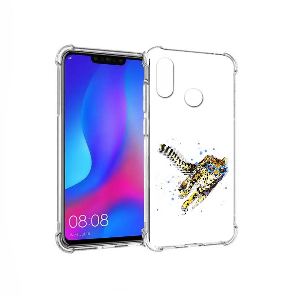 

Чехол MyPads Tocco для Huawei Nova 3 гепард в очках (PT115710.27.287), Прозрачный, Tocco