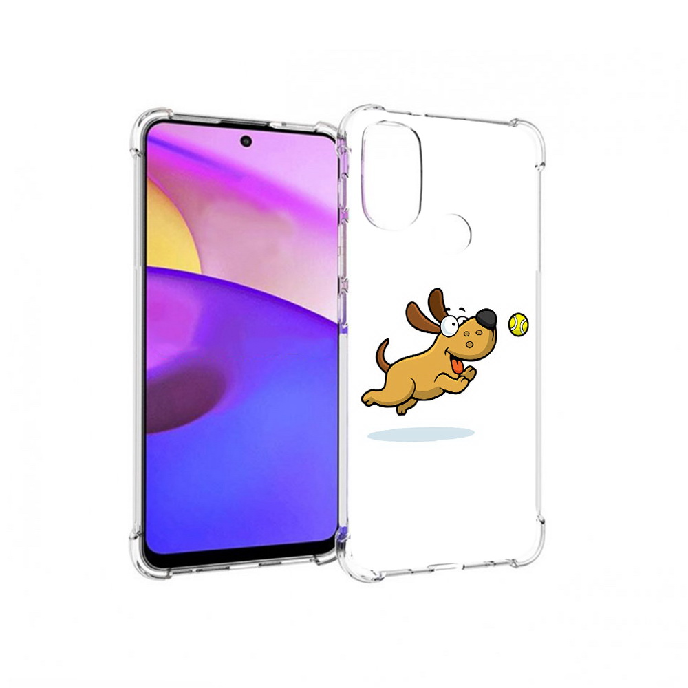 

Чехол MyPads Tocco для Motorola Moto E30 пёсик (PT227074.357.563), Прозрачный, Tocco