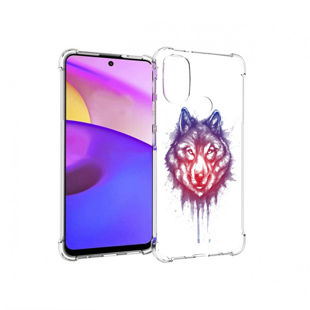 

Чехол MyPads Tocco для Motorola Moto E30 пушистый волк (PT227074.357.561), Прозрачный, Tocco