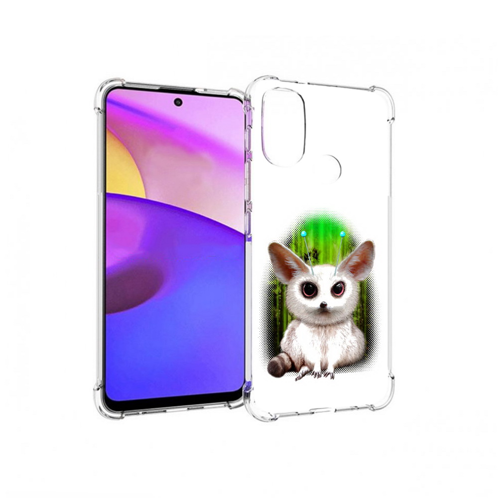 

Чехол MyPads Tocco для Motorola Moto E30 пушистое животное (PT227074.357.560), Прозрачный, Tocco