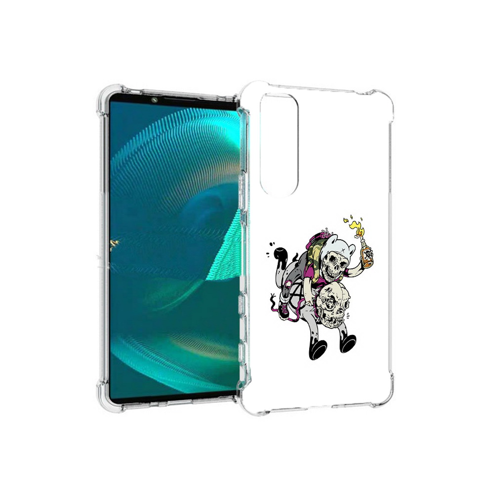 

Чехол MyPads Tocco для Sony Xperia 5 III время приключений скелеты (PT172137.231.277), Прозрачный, Tocco