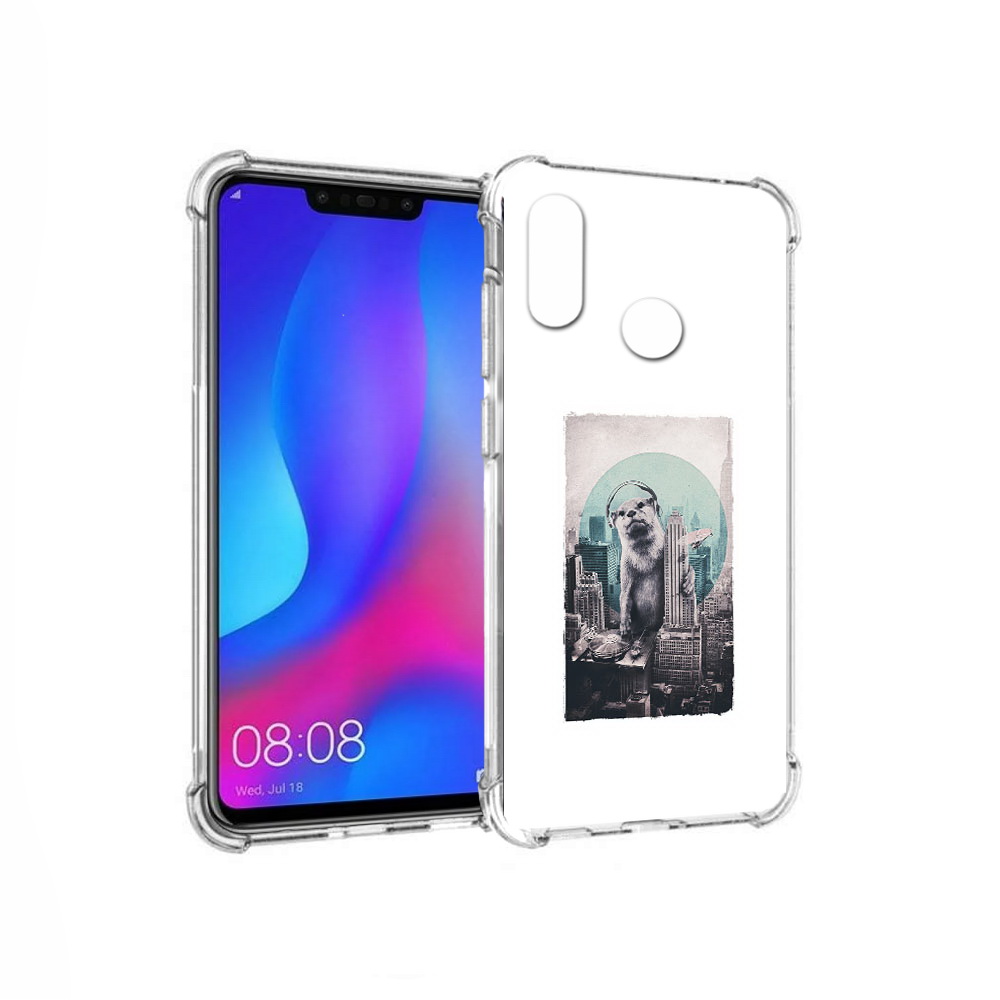 

Чехол MyPads Tocco для Huawei Nova 3 выдра в городе (PT115710.27.283), Прозрачный, Tocco