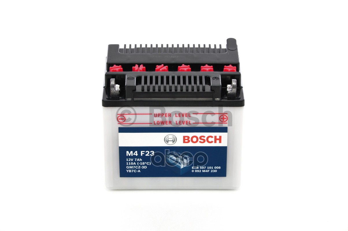

Аккумуляторная Батарея M4 [12v 7ah 110a B00] Bosch арт. 0092M4F230