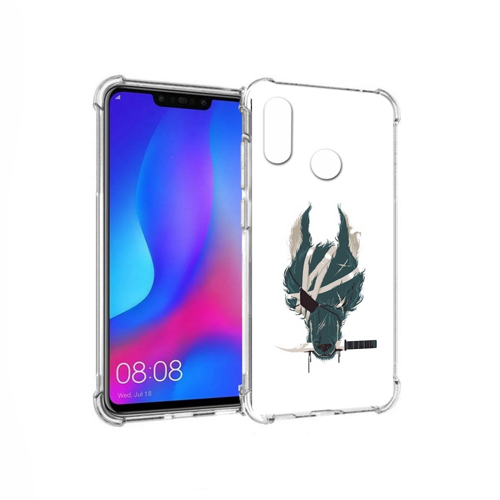 Чехол MyPads Tocco для Huawei Nova 3 волк-разбойник (PT115710.27.271)