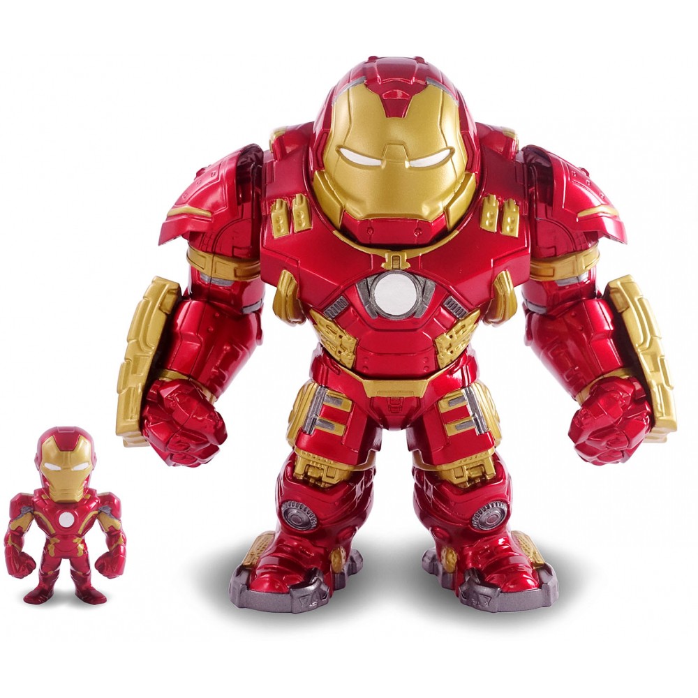 фото Набор фигурок jada toys the infinity saga 2.5+6.5 iron-man 97545 hulkbuster 98158