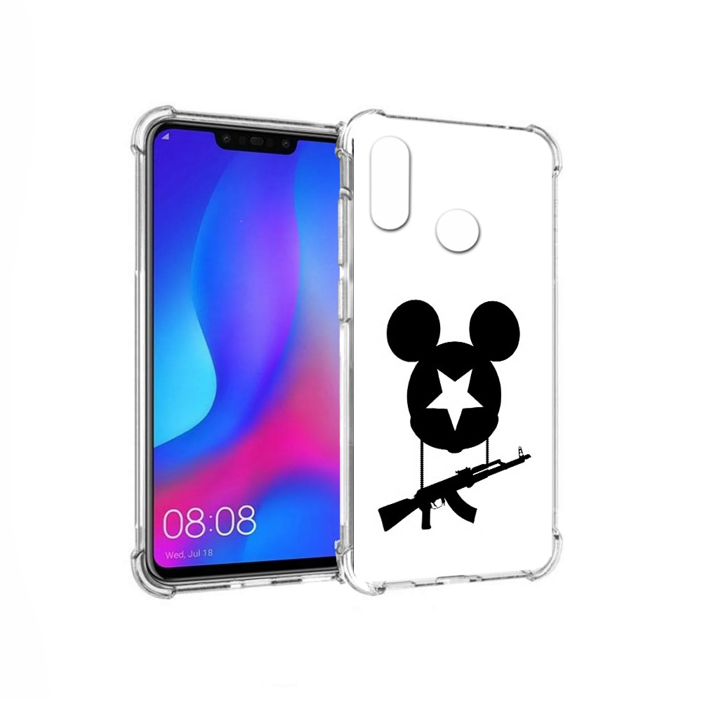 

Чехол MyPads Tocco для Huawei Nova 3 АК Микки (PT115710.27.26), Прозрачный, Tocco