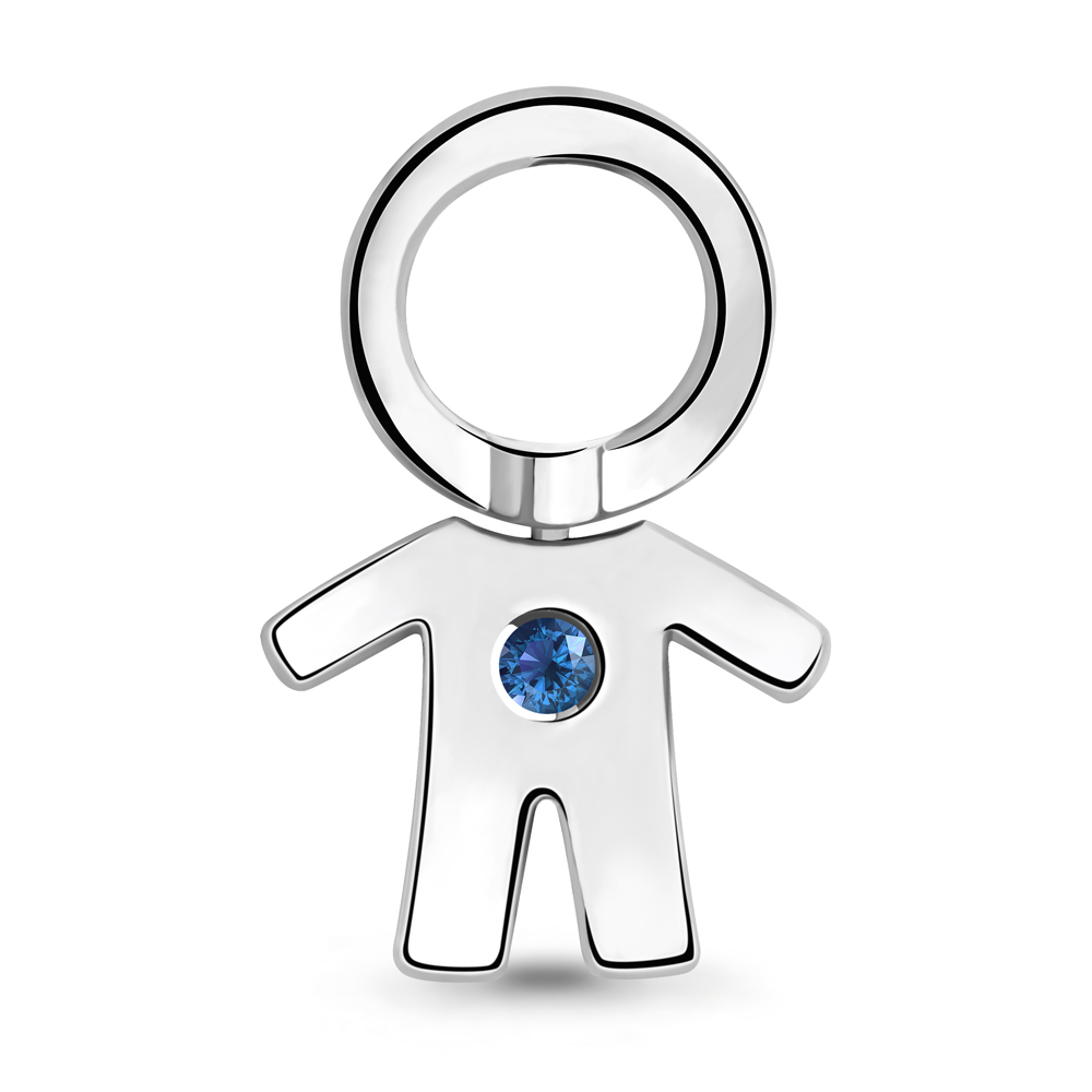 

Подвеска из серебра с сапфиром искусственным Aquamarine 23376Н, 23376Н_925_р