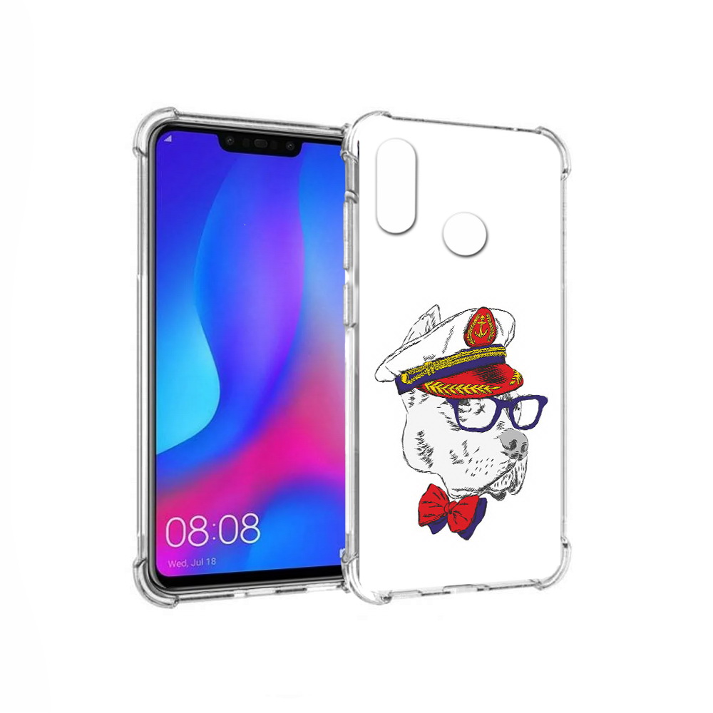 

Чехол MyPads Tocco для Huawei Nova 3 бульдог (PT115710.27.251), Прозрачный, Tocco