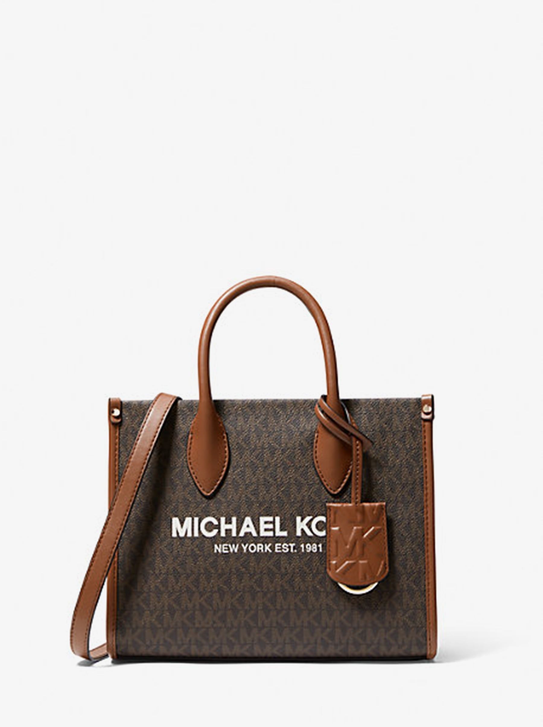 

Сумка женская Michael Kors Mirella_B00701 коричневая, Белый, Mirella_B00701