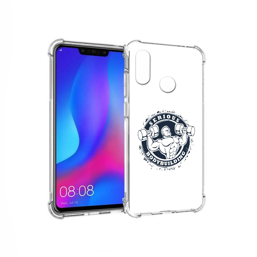 

Чехол MyPads Tocco для Huawei Nova 3 бодибилдинг воля к победе (PT115710.27.231), Прозрачный, Tocco