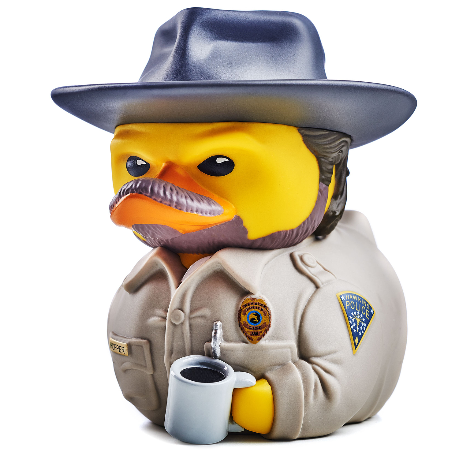 фото Фигурка-утка tubbz: очень странные дела - шериф джим хоппер numskull