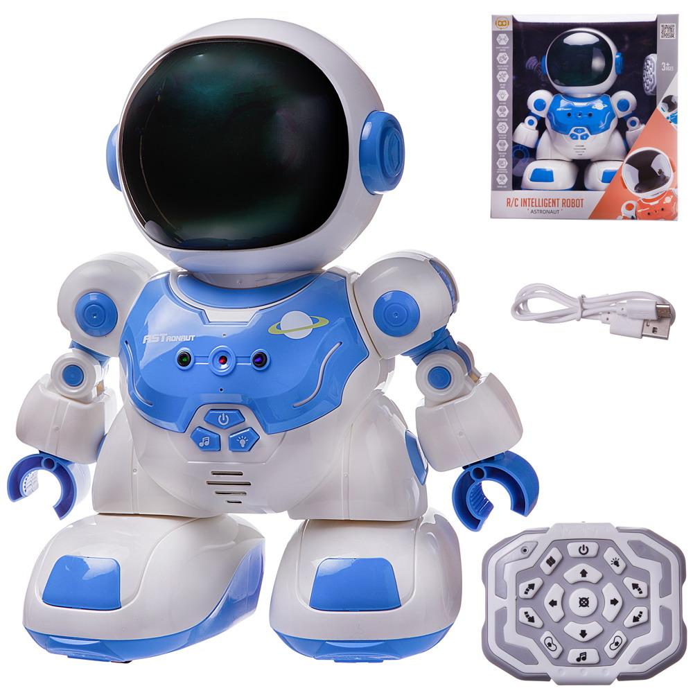 фото Робот на радиоуправлении junfa астронавт с пультом управления, синий wp-10867 junfa toys