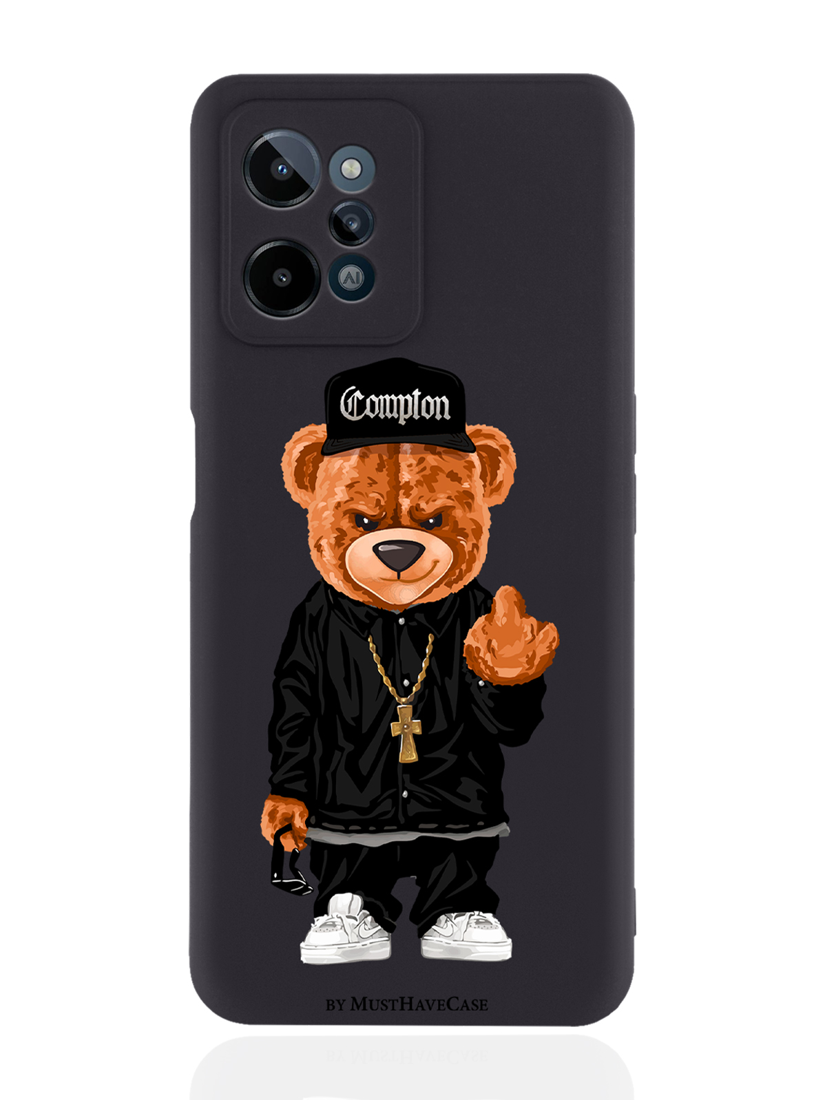 фото Чехол musthavecase для realme c31 мишка compton черный