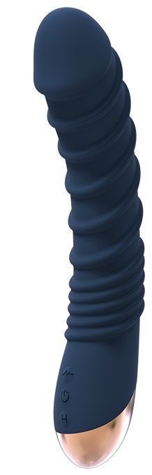 фото Синий вибромассажер aeolus 21 см dream toys