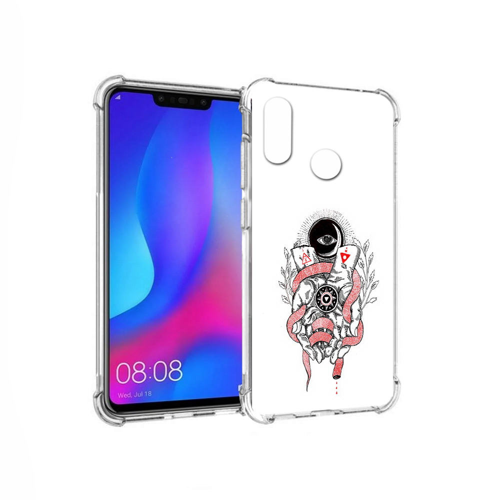 

Чехол MyPads Tocco для Huawei Nova 3 абстрация связанные руки (PT115710.27.213), Прозрачный, Tocco