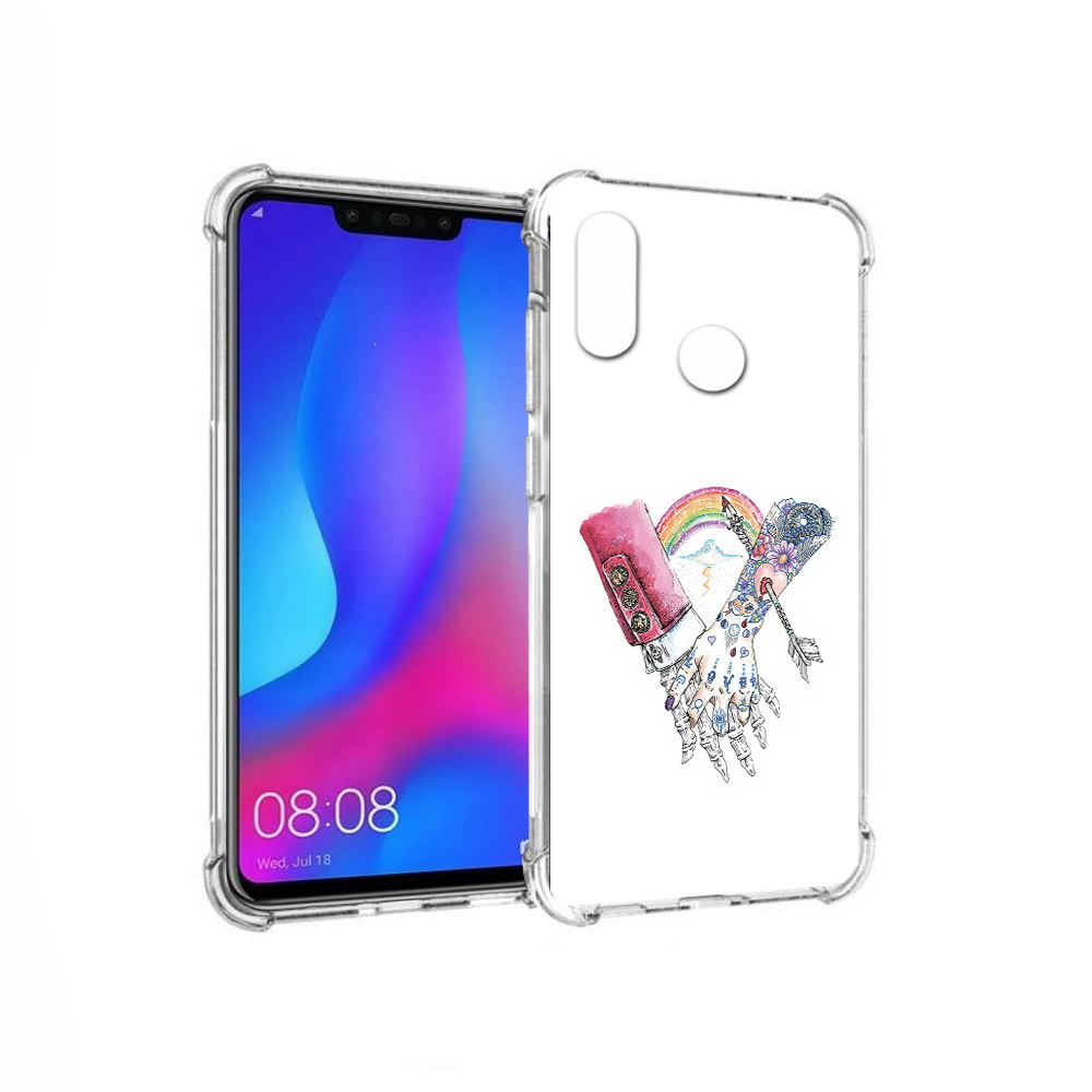 

Чехол MyPads Tocco для Huawei Nova 3 абстракция руки в татуировках (PT115710.27.212), Прозрачный, Tocco