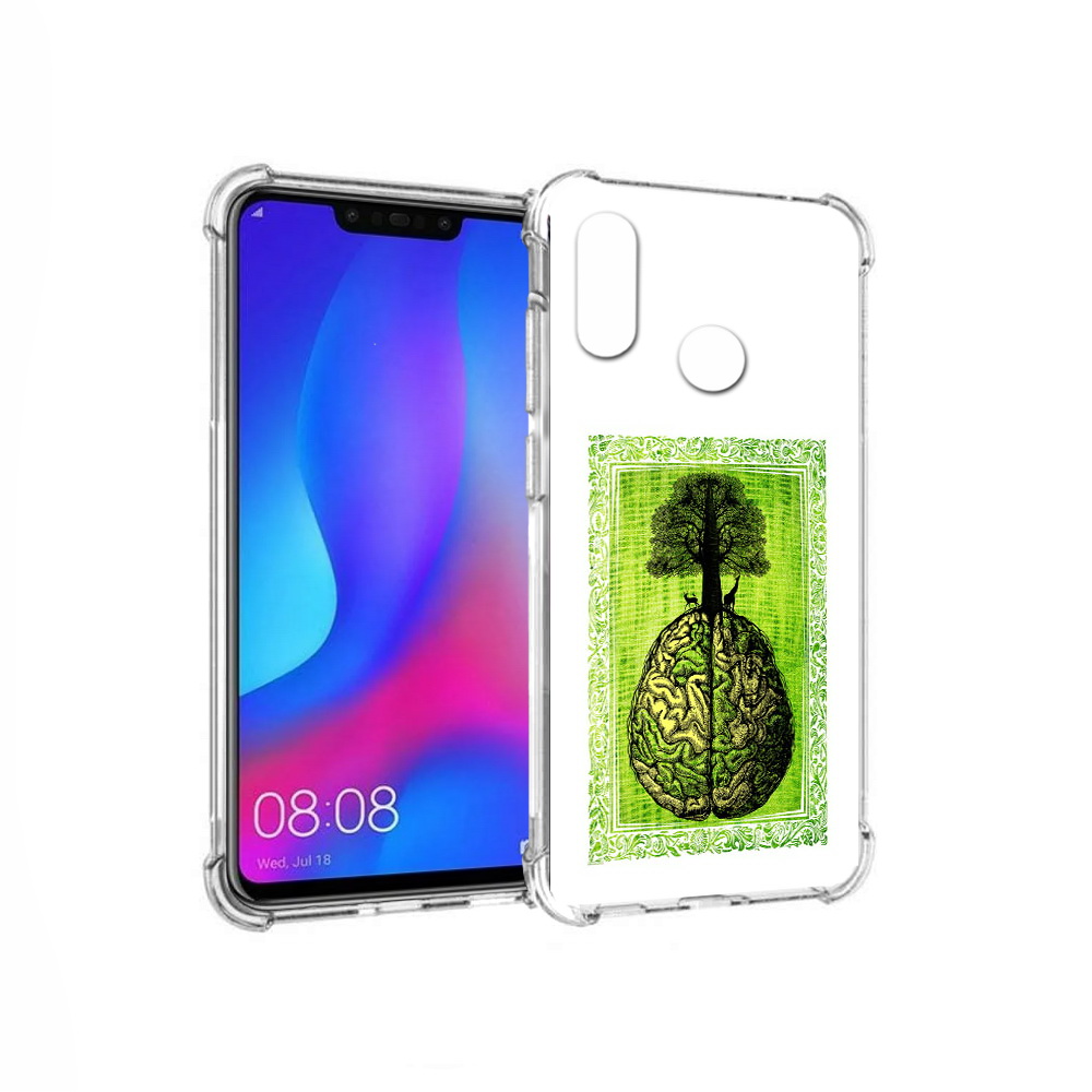 

Чехол MyPads Tocco для Huawei Nova 3 абстракция здоровый мозг (PT115710.27.211), Прозрачный, Tocco