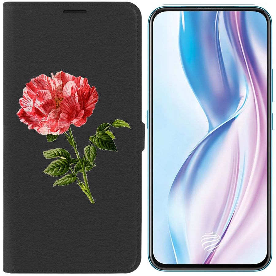 Чехол-книжка Eco Book для Vivo V17 Pro Рисованная роза