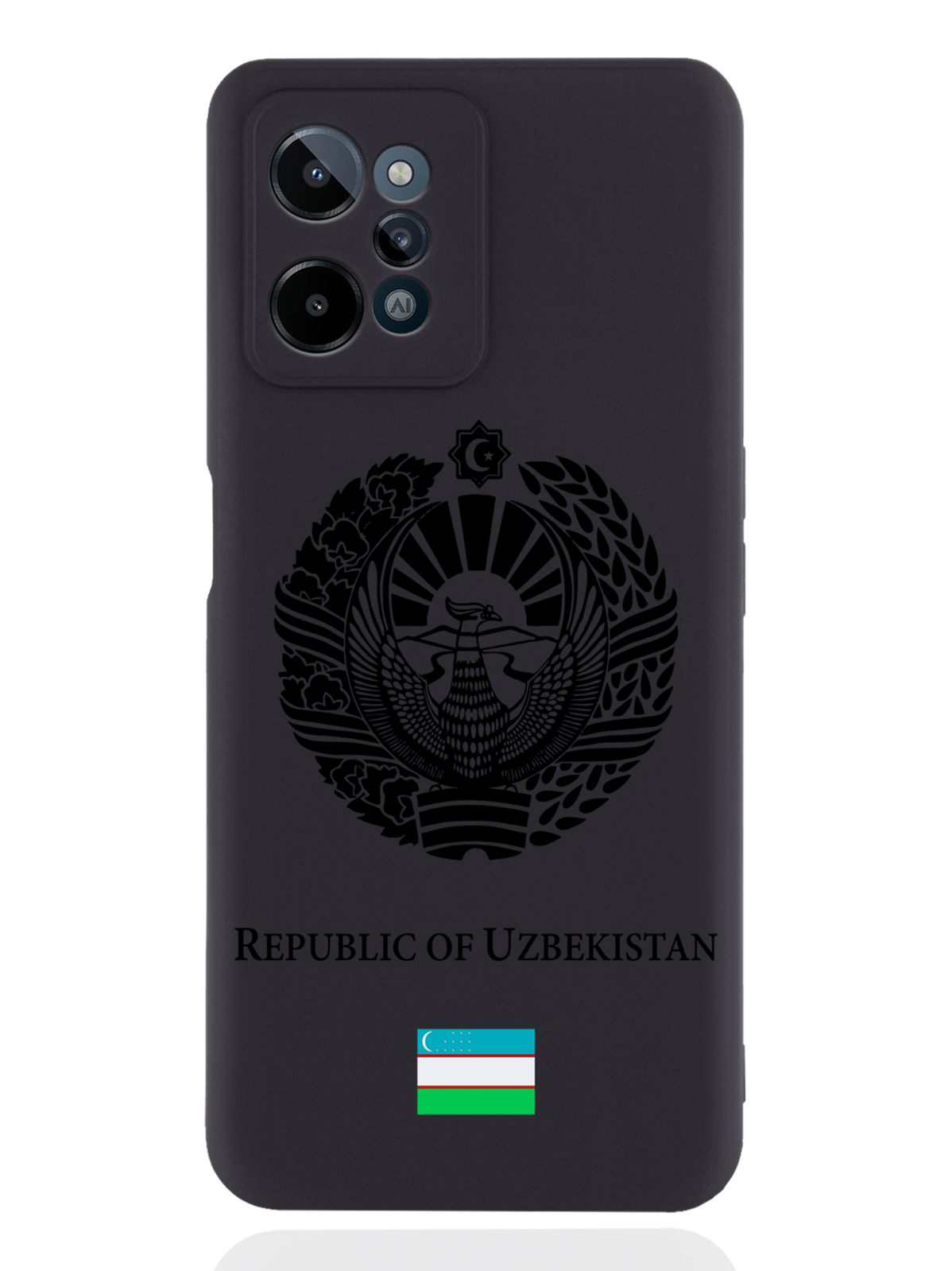 

Чехол SignumCase для realme C31 Черный лаковый Герб Узбекистана черный
