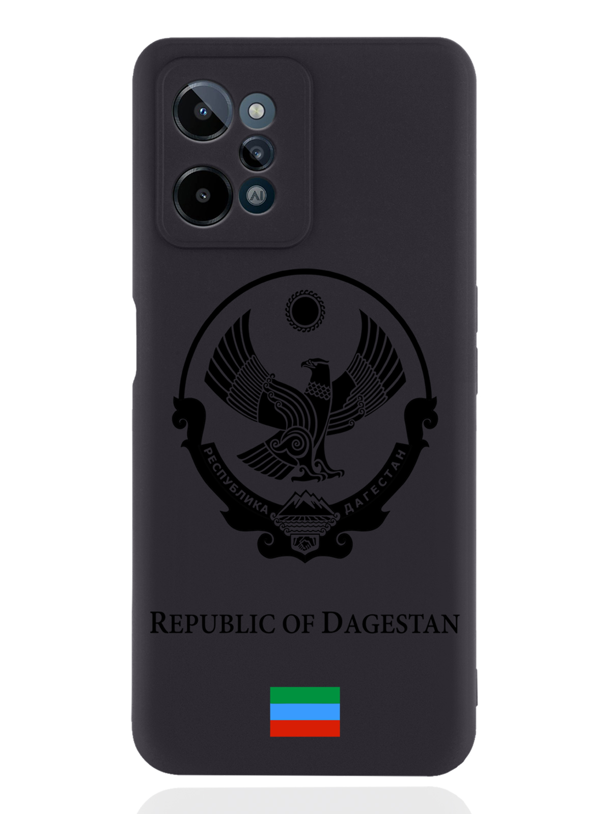 

Чехол SignumCase для realme C31 Черный лаковый Герб Дагестана черный