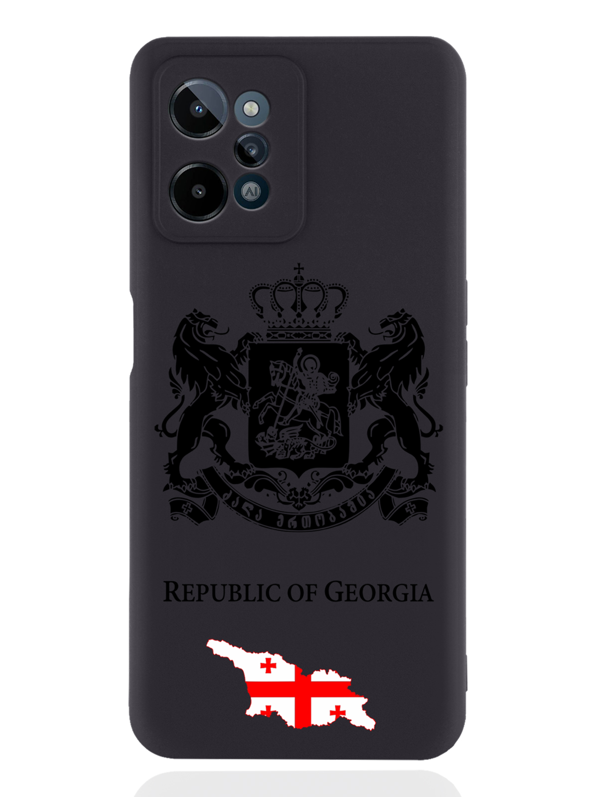 

Чехол SignumCase для realme C31 Черный лаковый Герб Грузии черный
